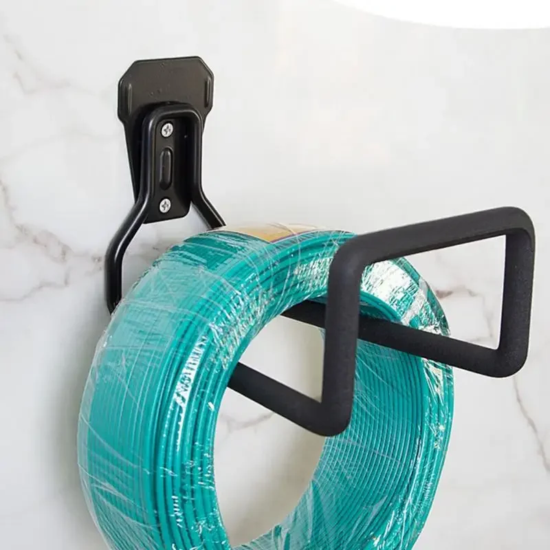 Gardening Tools With Picture - Metall-Gartenschlauchhalter, Robuster Wasserschlauch-Aufhänger, Wandmontierte Gartenhaken, Garagenschlauch-Aufbewahrungshalterung,