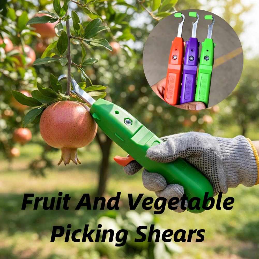 Gardening Tools Scissors - Obst- und Gemüse-Ernteschere, Gartenschere mit gebogener