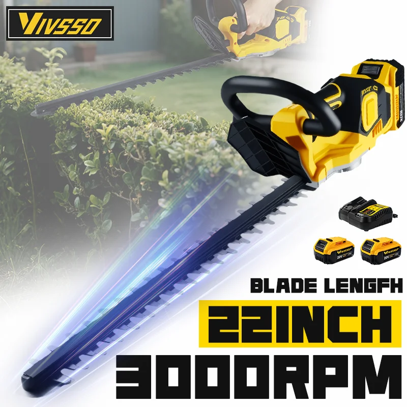 Gardening Tools Lawn Mower - VIVSSO Akku-elektrischer Heckenschere, Rasenmäher, Haushaltsstrauch, Jäten,