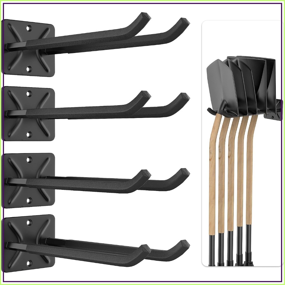 Gardening Tools Of - Robuste Garagen-Aufbewahrungshaken, 12,4 Zoll große Wandhalterungen
