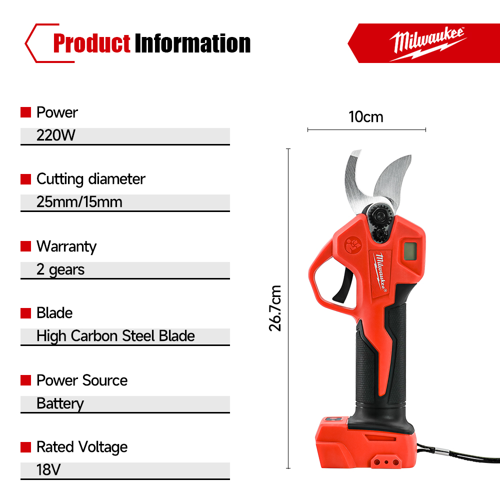 Milwaukee Bürstenlose Elektris – Gardening Tools Scissors Bewertung und Preis