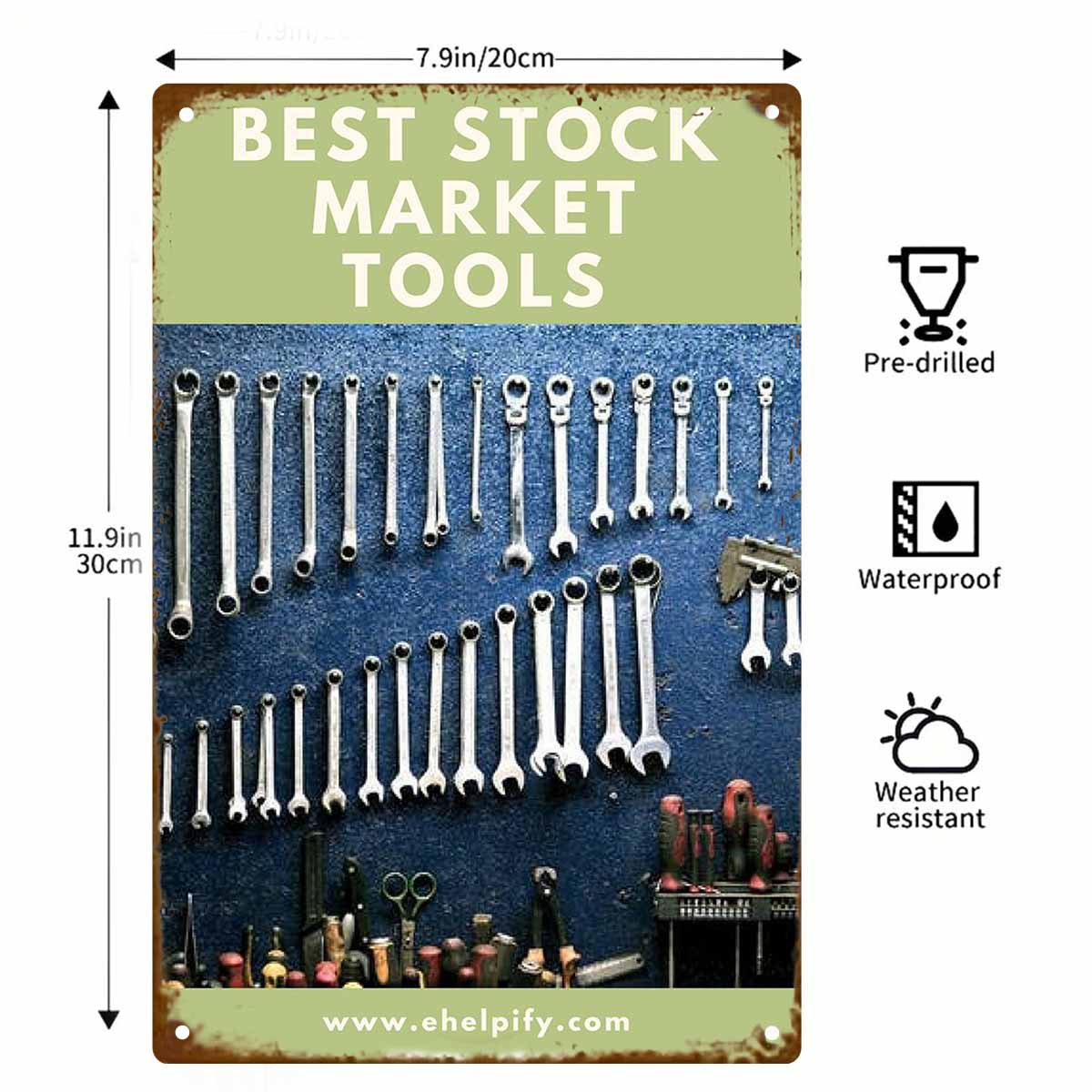 2D FLAT 1 Stück Metall-Wandsch – Gardening Tools Best Bewertung und Preis