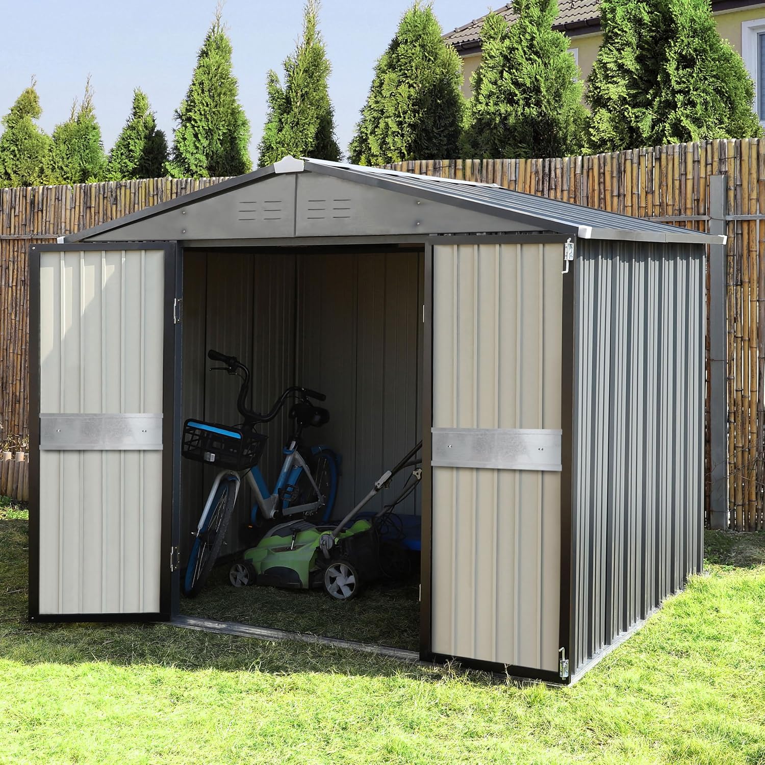 10' x 10' Gartenhaus mit Doppe – Gardening Tools Of Bewertung und Preis