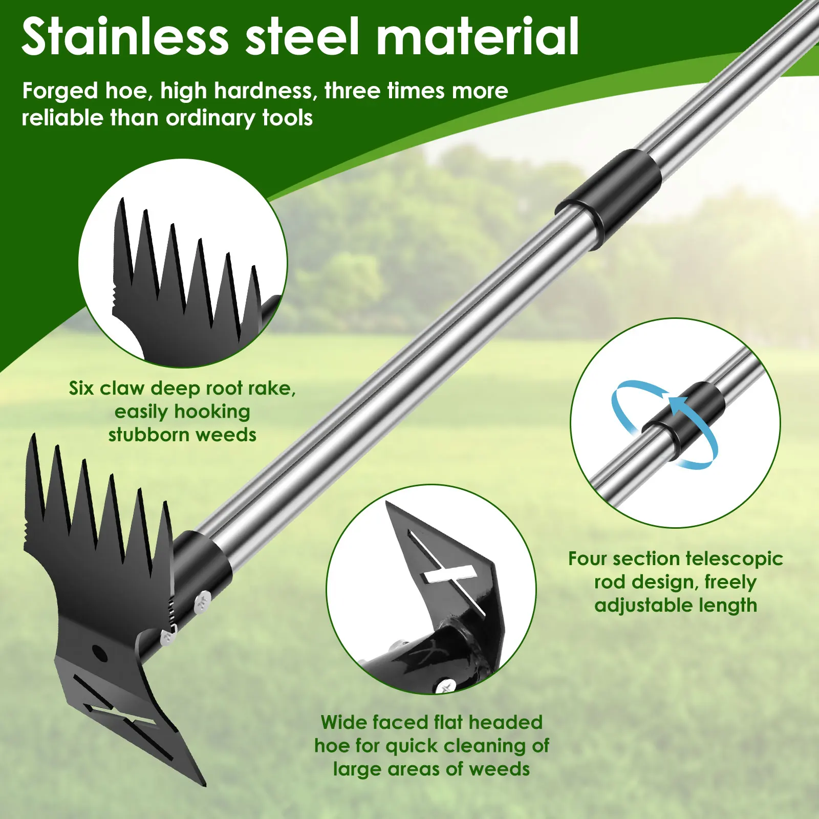 Garten-Reich-Rechen, Edelstahl – Gardening Tools To Remove Grass Bewertung und Preis
