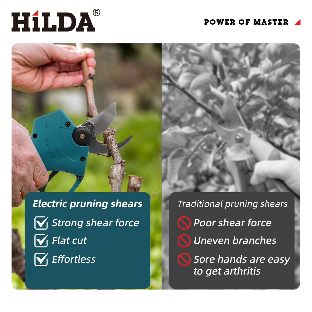 HILDA 18V Bürstenlose Akku-Ele – Gardening Tools Scissors Bewertung und Preis
