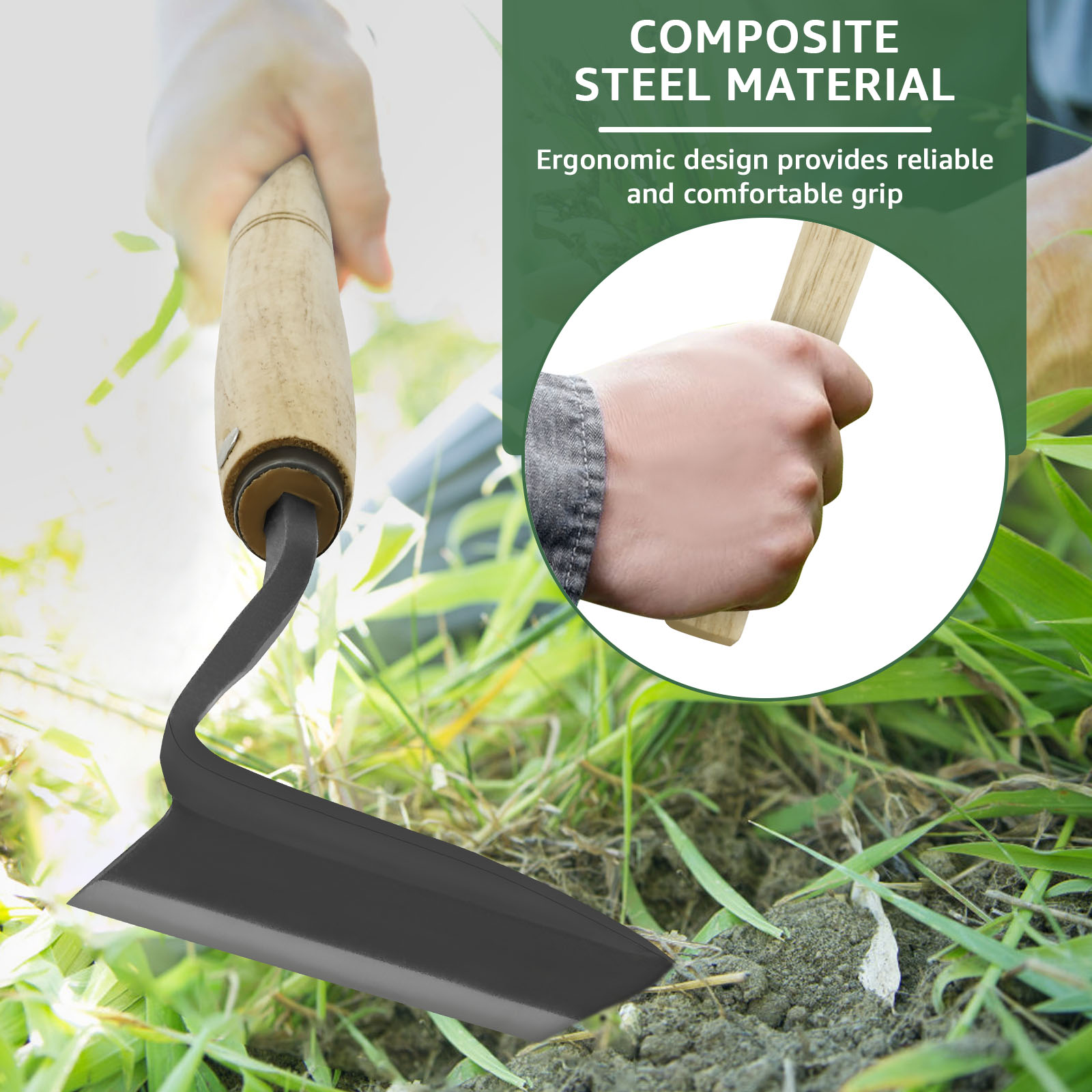 Japanische Jäten Sichel Holzgr – Gardening Hand Tools Japanese Bewertung und Preis