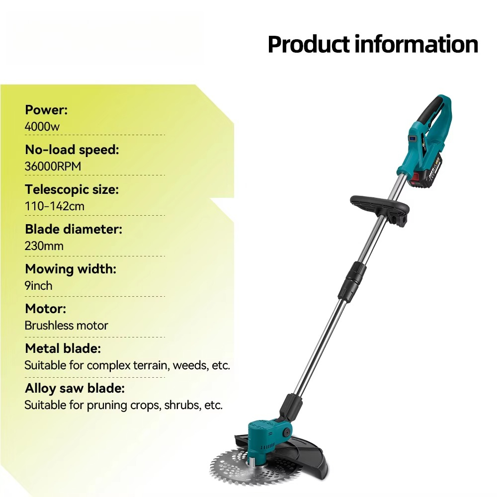 4000W Elektrischer Rasenmäher  – Gardening Tools Lawn Mower Bewertung und Preis